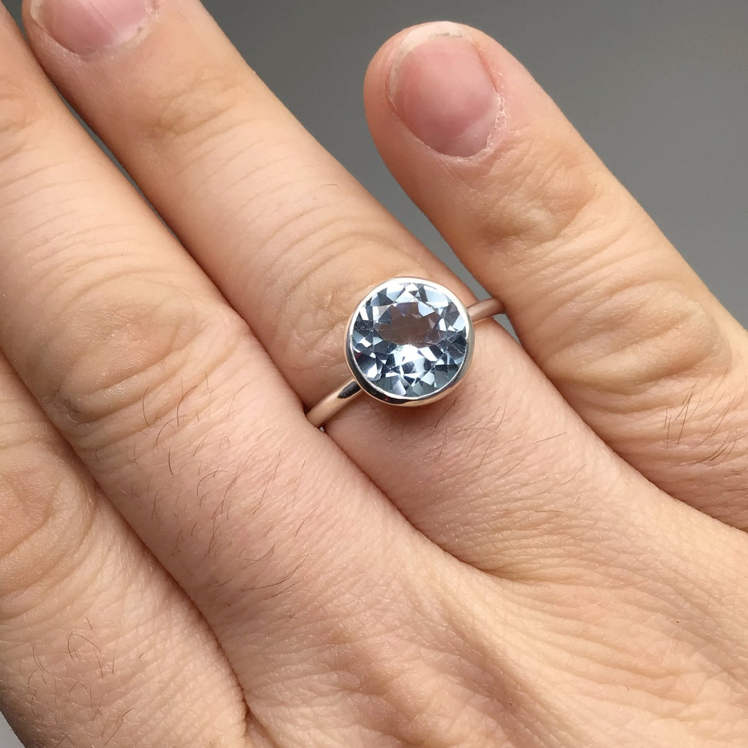 Blue Topaz Ring - Rocks and Gems Canada