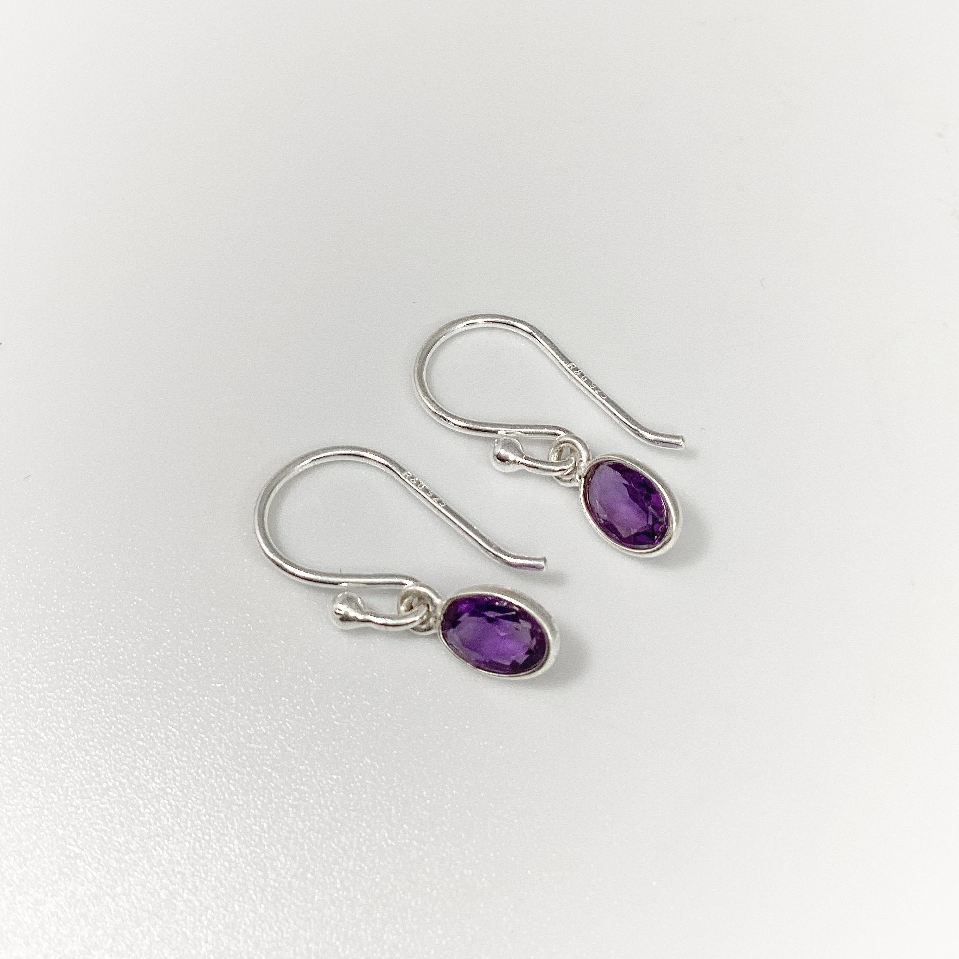 Amethyst Dangle Earrings - Rocks and Gems Canada