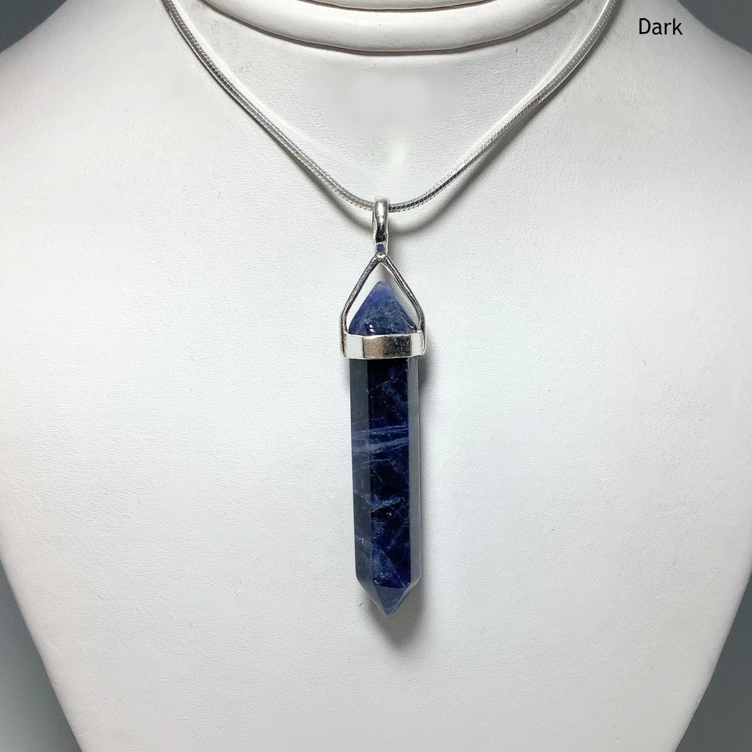 Sodalite Double Terminated Point Pendant - Rocks and Gems Canada