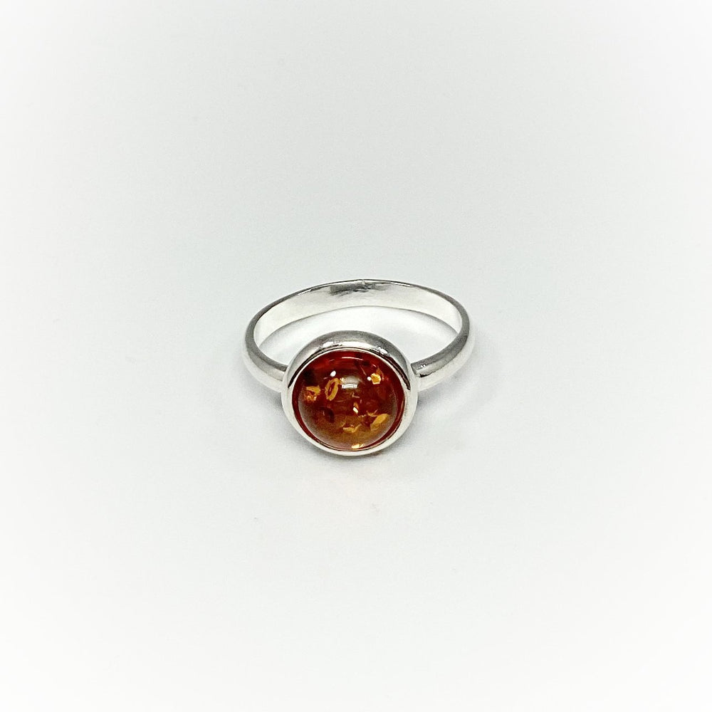 Cognac Amber Ring - Rocks and Gems Canada