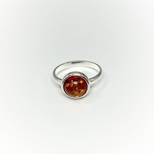 Cognac Amber Ring - Rocks and Gems Canada