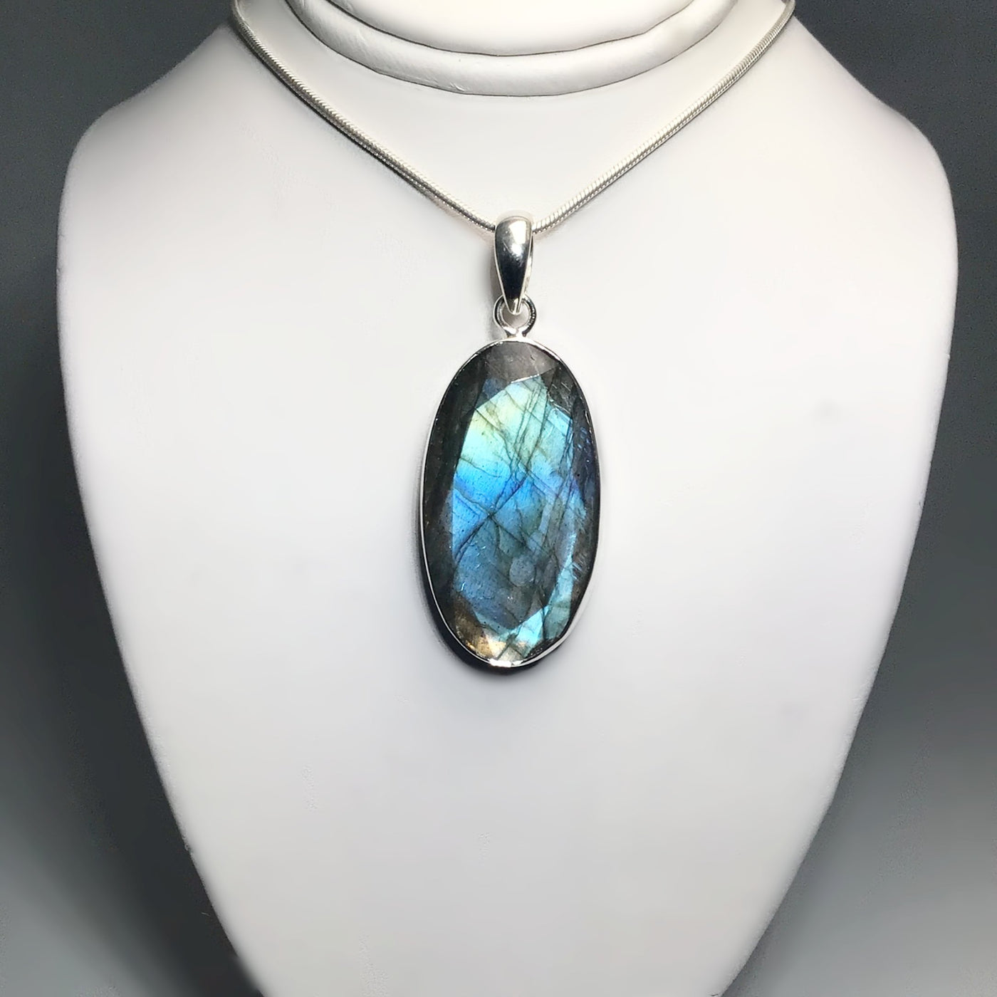 Faceted Labradorite Pendant