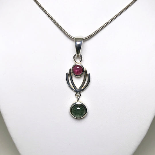 Mixed Tourmaline Pendant - Rocks and Gems Canada