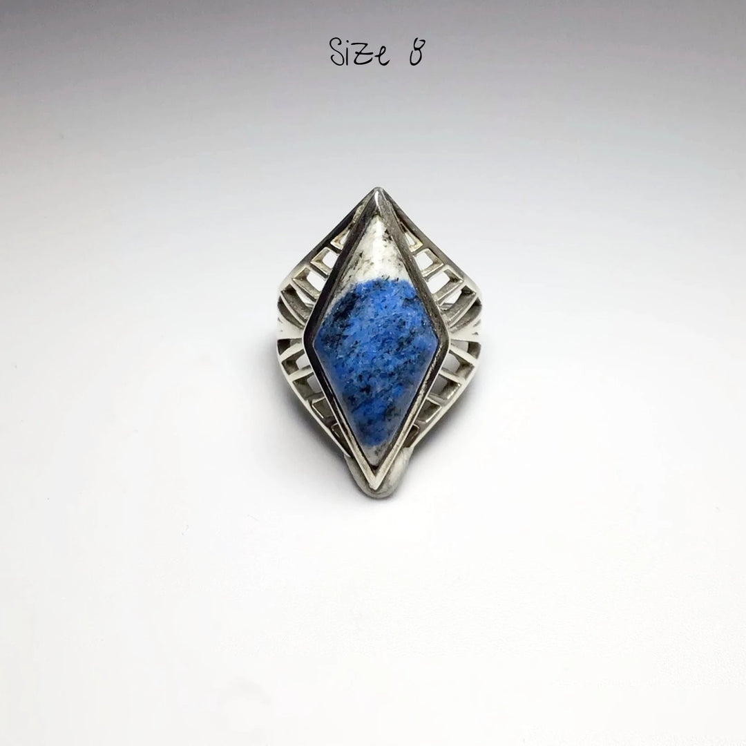 K2 Granite Azurite Ring - Rocks and Gems Canada