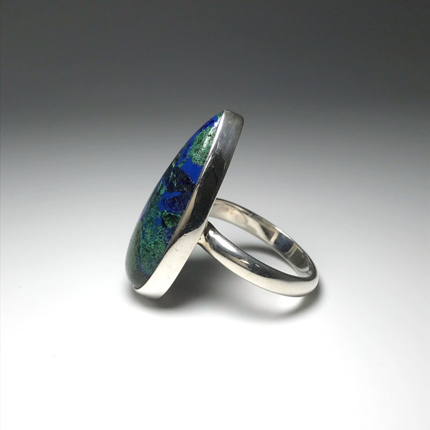 Azurite-Malachite Ring