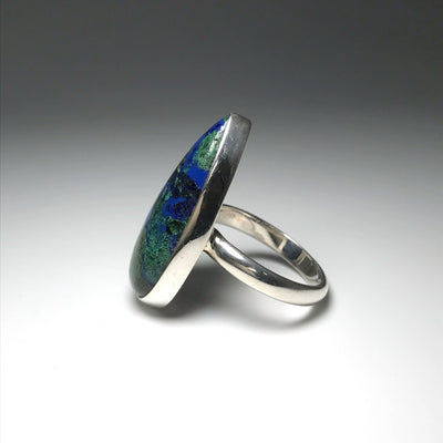 Azurite-Malachite Ring