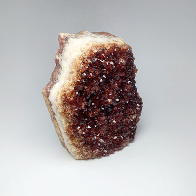 Dark Citrine Druze Cluster Stand Up