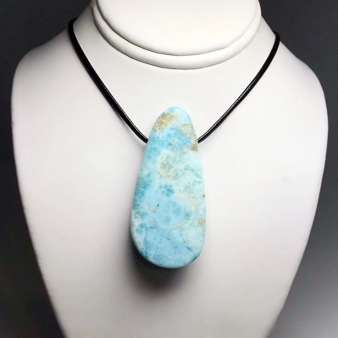 Larimar Drilled Pendant - Rocks and Gems Canada