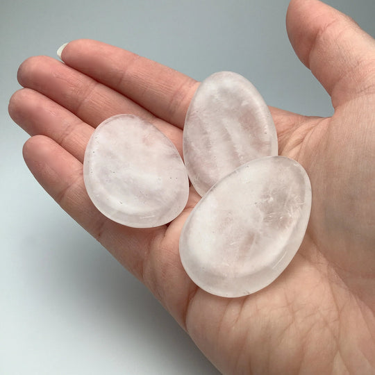 Small Worry Stone - Milky Quartz - Rocks and Gems Canada