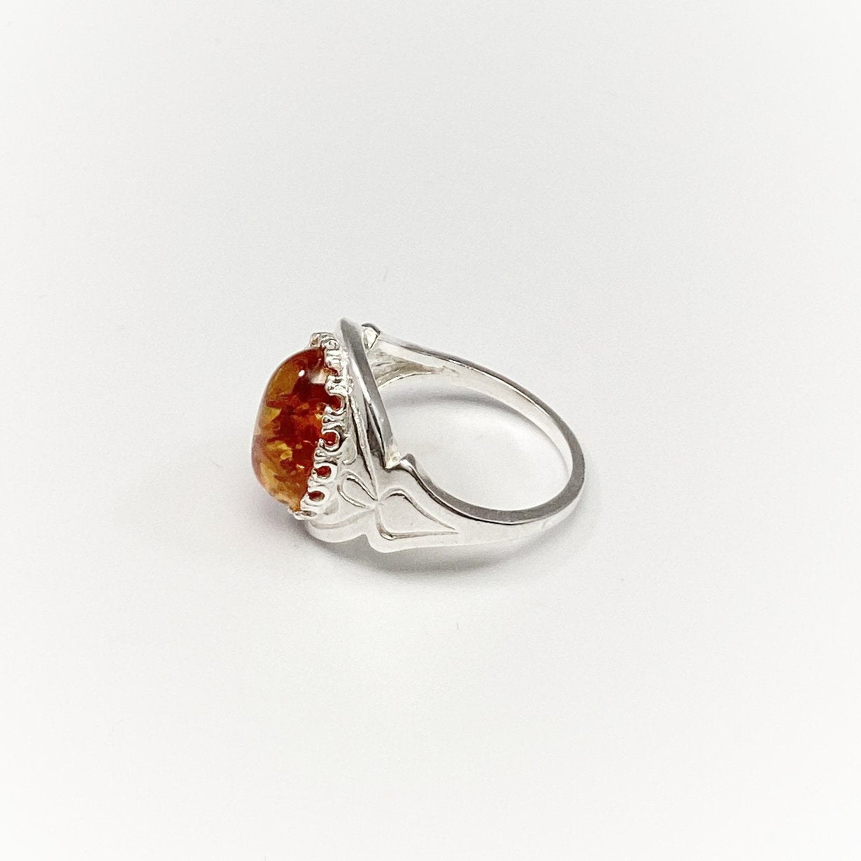 Cognac Amber Ring