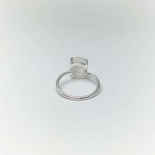 Raw Rainbow Moonstone Ring - Rocks and Gems Canada