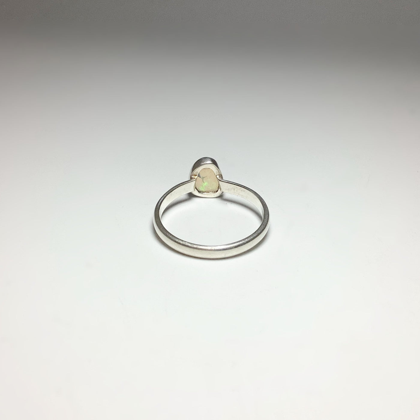 Faceted Ethiopian Fire Opal Ring