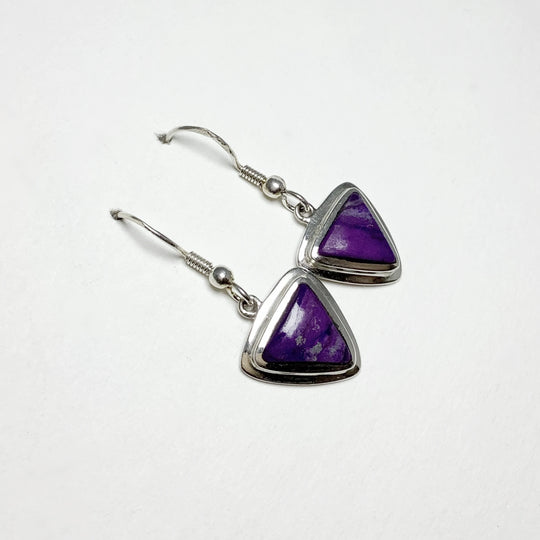 Sugilite Dangle Earrings - Rocks and Gems Canada