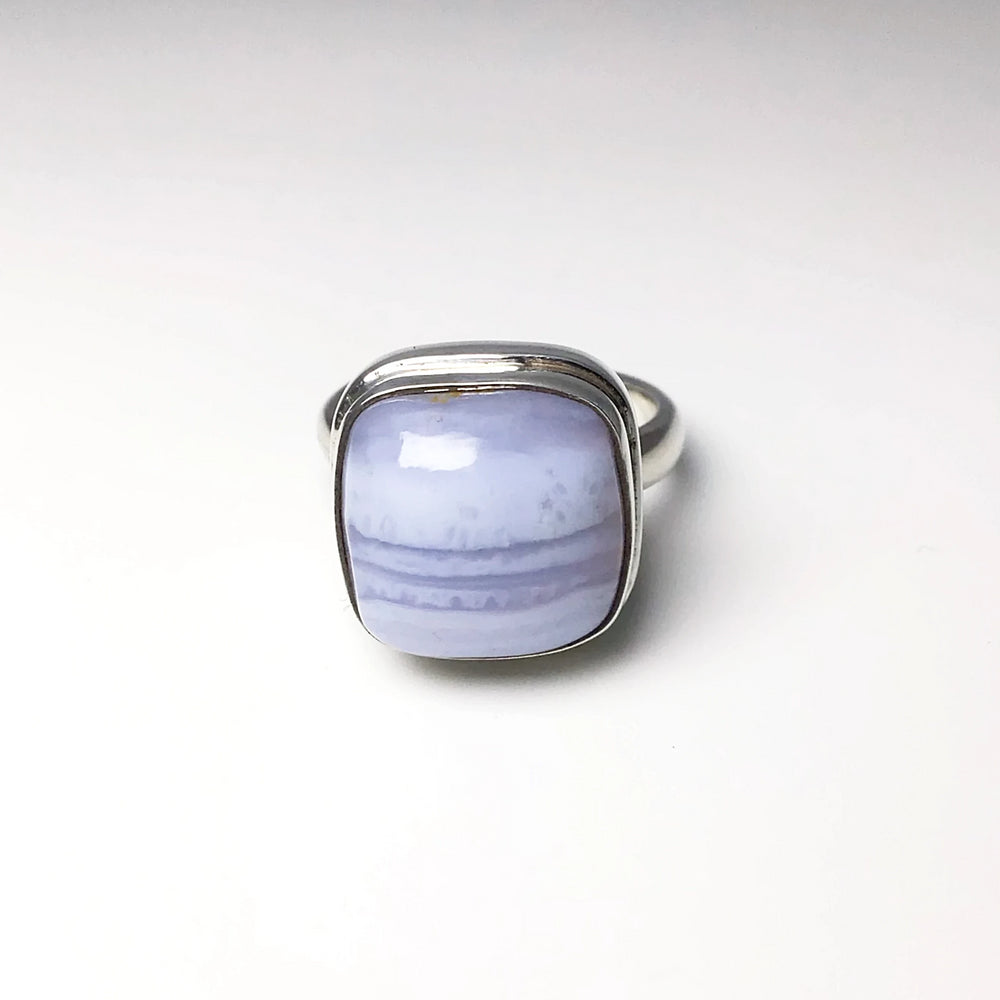Blue Lace Agate Ring - Rocks and Gems Canada