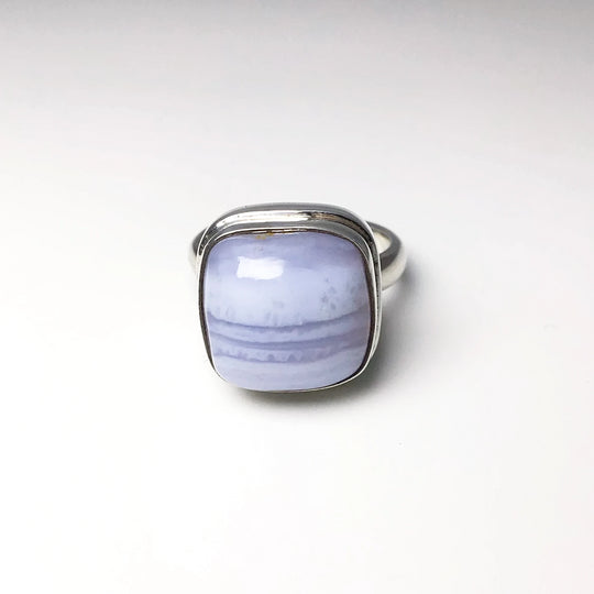 Blue Lace Agate Ring - Rocks and Gems Canada