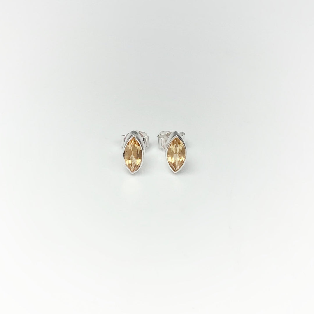Citrine Stud Earrings - Rocks and Gems Canada