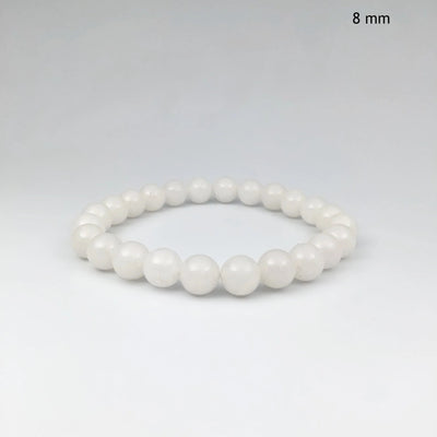 Milky Jade Beaded Bracelet