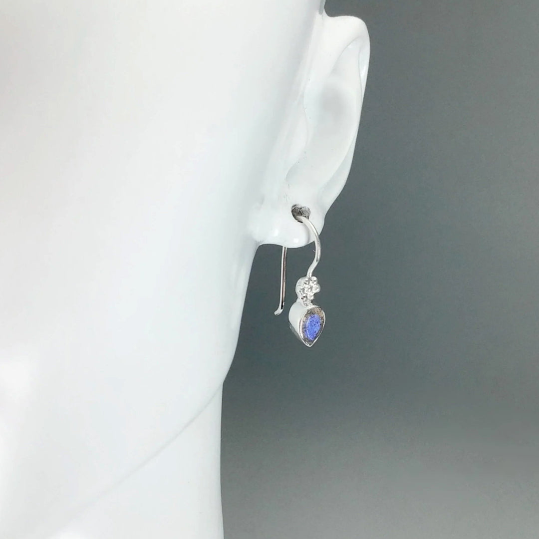 Labradorite Dangle Earrings - Rocks and Gems Canada