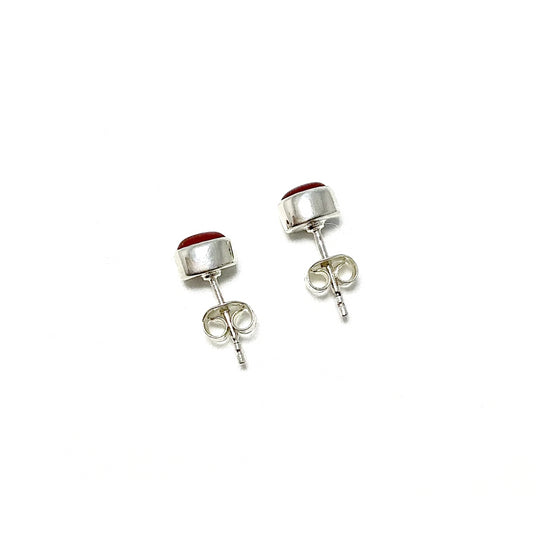 Carnelian Agate Stud Earrings - Rocks and Gems Canada