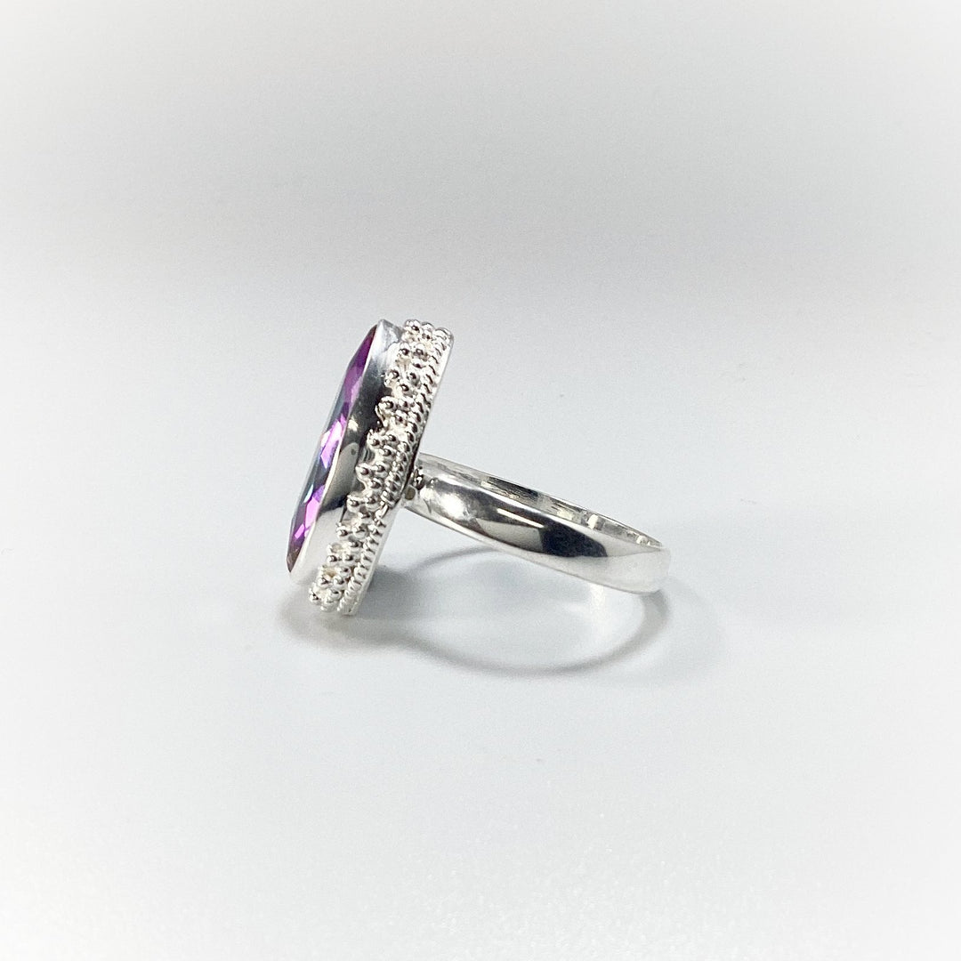 Mystic Topaz Marquise Cut Ring - Rocks and Gems Canada