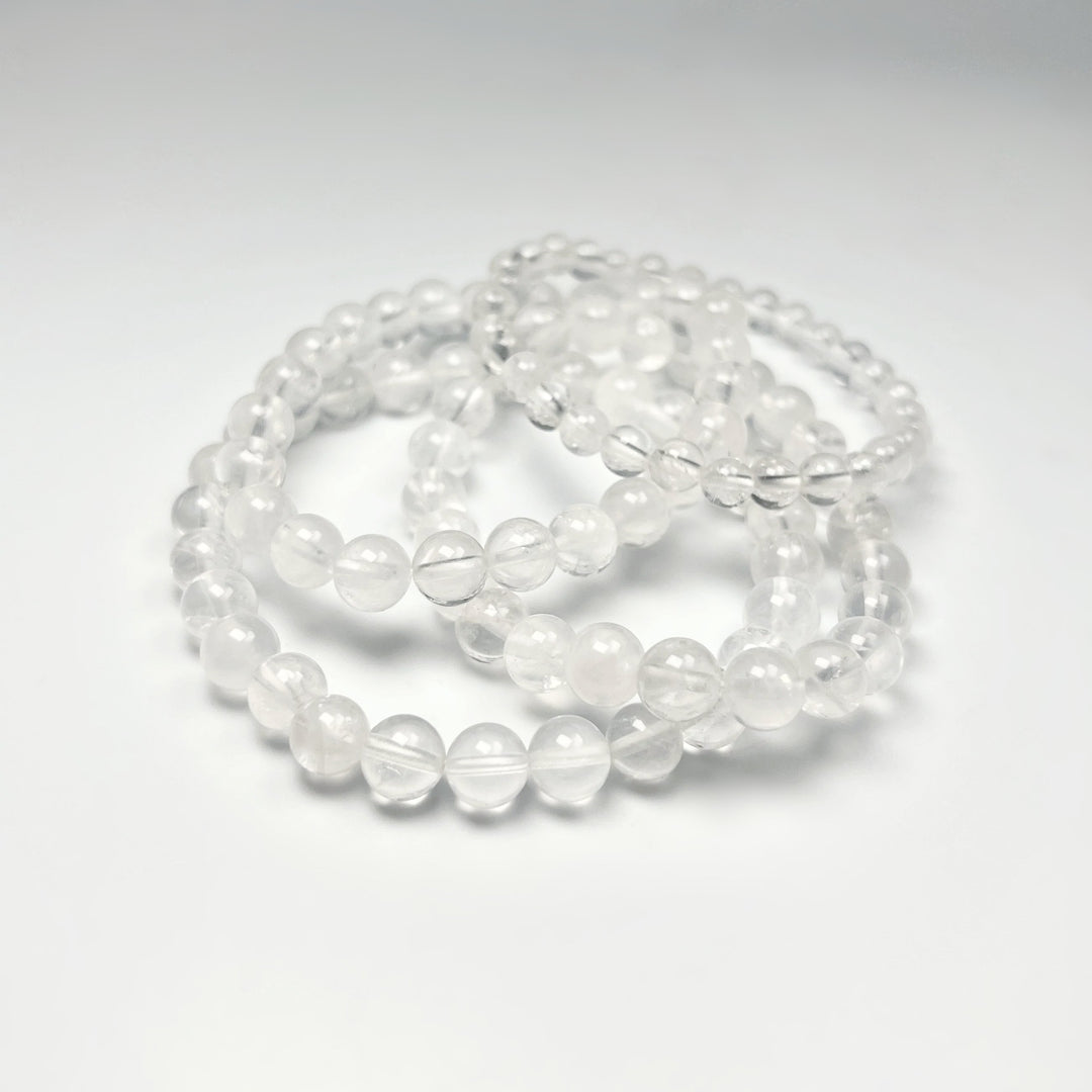 Girasol Milky Quartz Beaded Bracelet - Rocks and Gems Canada