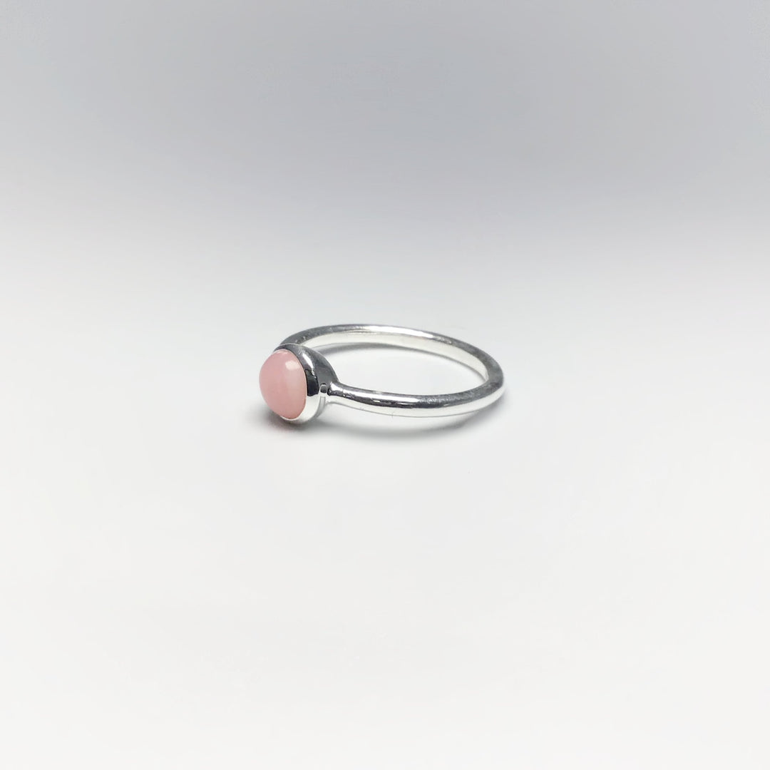 Pink Peruvian Opal Ring - Rocks and Gems Canada