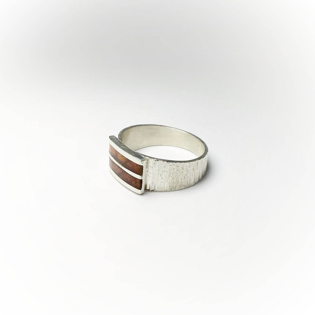 Cognac Amber Ring - Men&