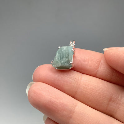 Raw Aquamarine Pendant