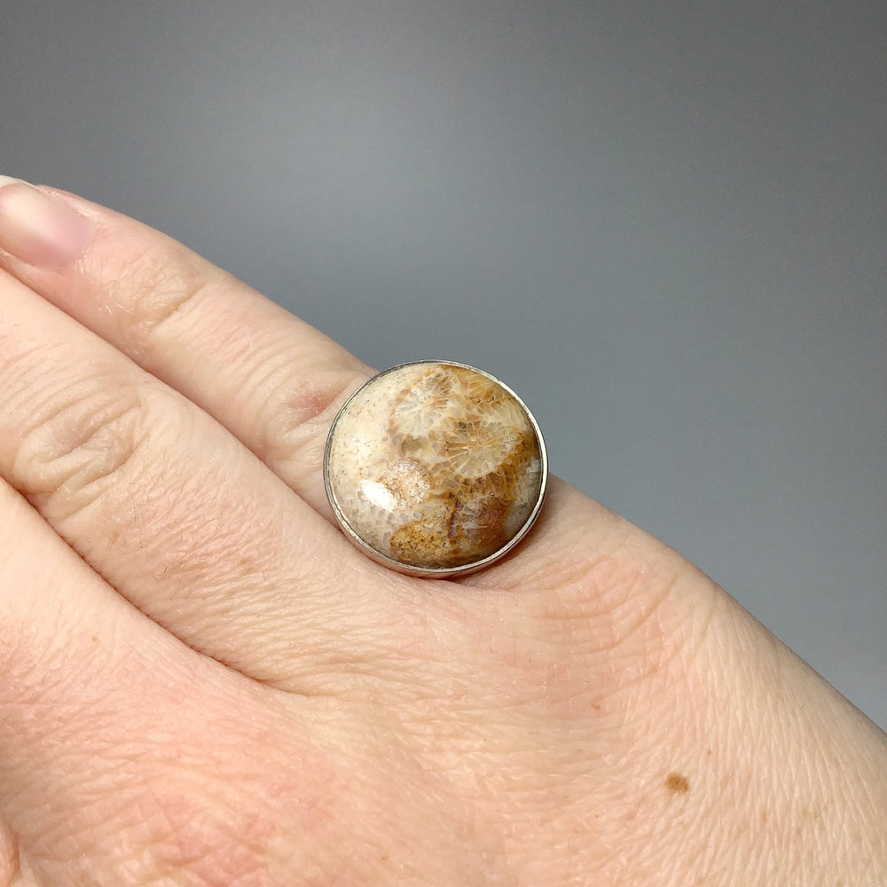 Fossil Coral Ring - Rocks and Gems Canada