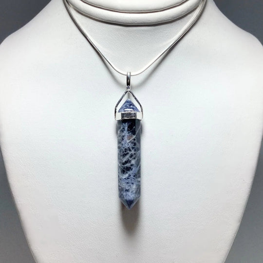 Sodalite Double Terminated Point Pendant - Rocks and Gems Canada