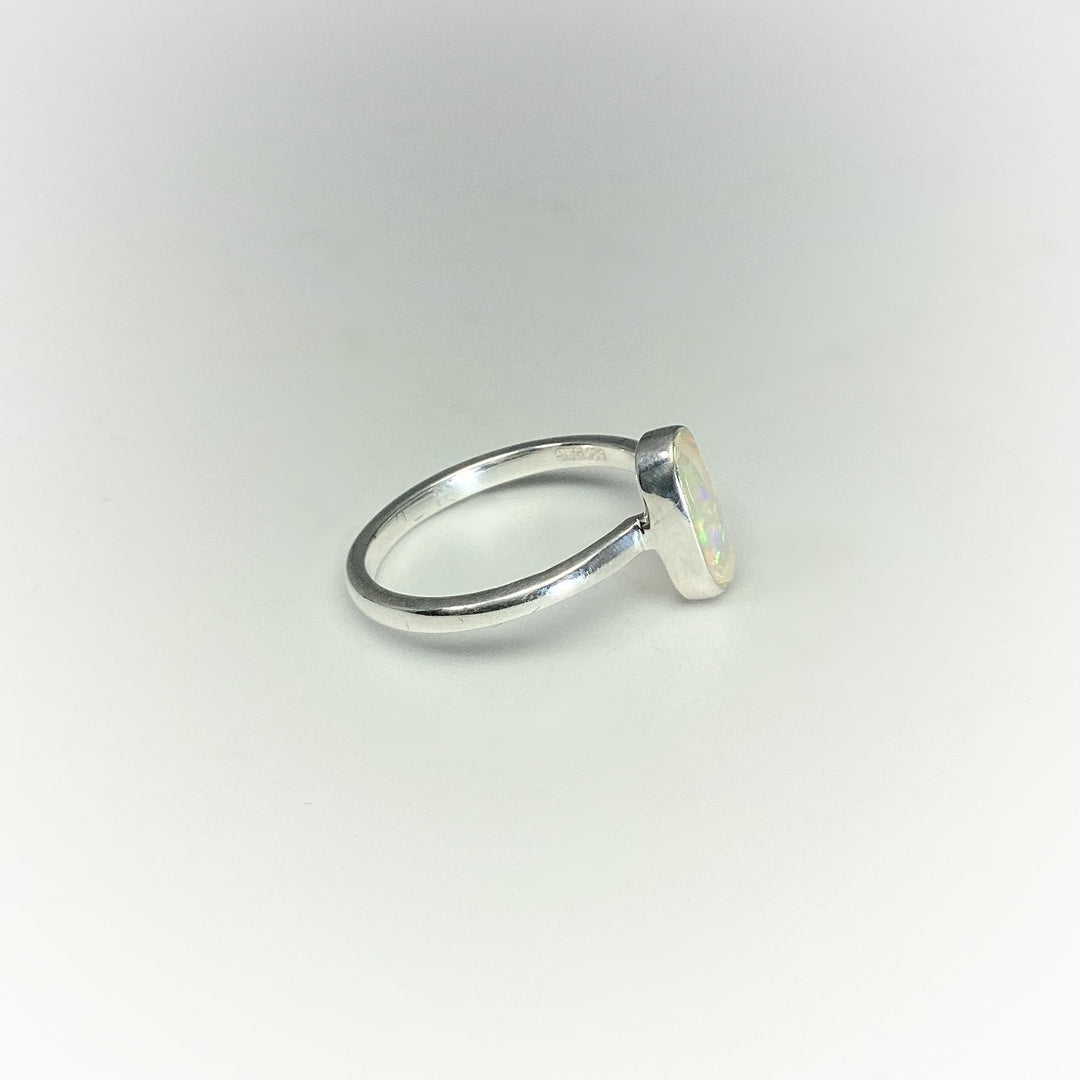 Faceted Ethiopian Fire Opal Ring - Rocks and Gems Canada