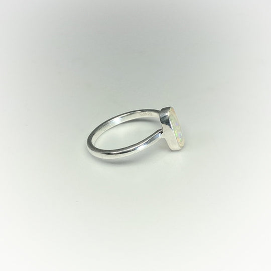Faceted Ethiopian Fire Opal Ring - Rocks and Gems Canada