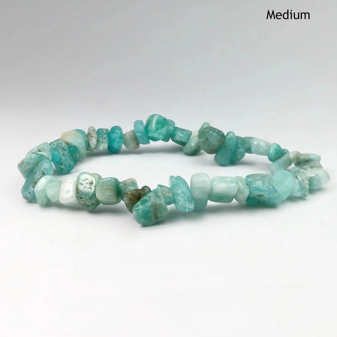 Amazonite Chip Beaded Bracelet - Rocks and Gems Canada