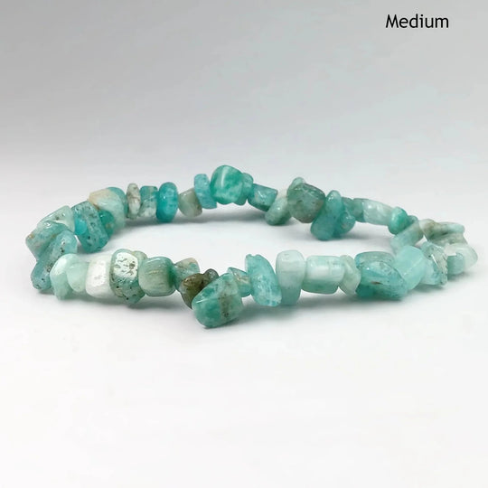 Amazonite Chip Beaded Bracelet - Rocks and Gems Canada