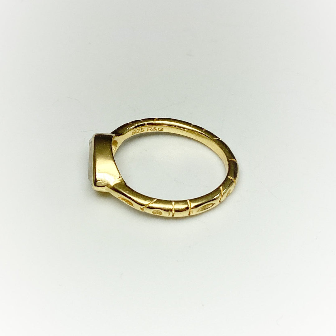 Rainbow Moonstone Ring - Rocks and Gems Canada
