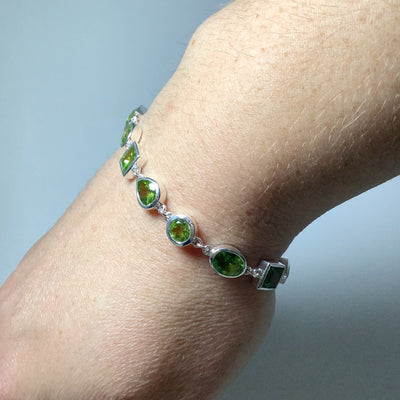 Peridot Sterling Silver Bracelet