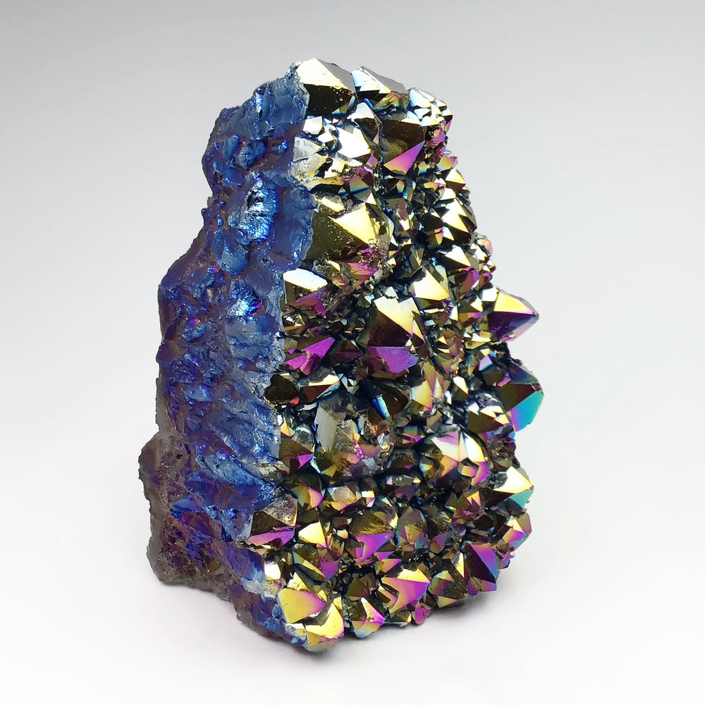 Rainbow Amethyst Druze Cluster Stand Up - Rocks and Gems Canada
