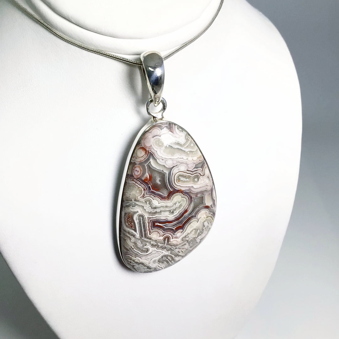 Crazy Lace Agate Pendant - Rocks and Gems Canada