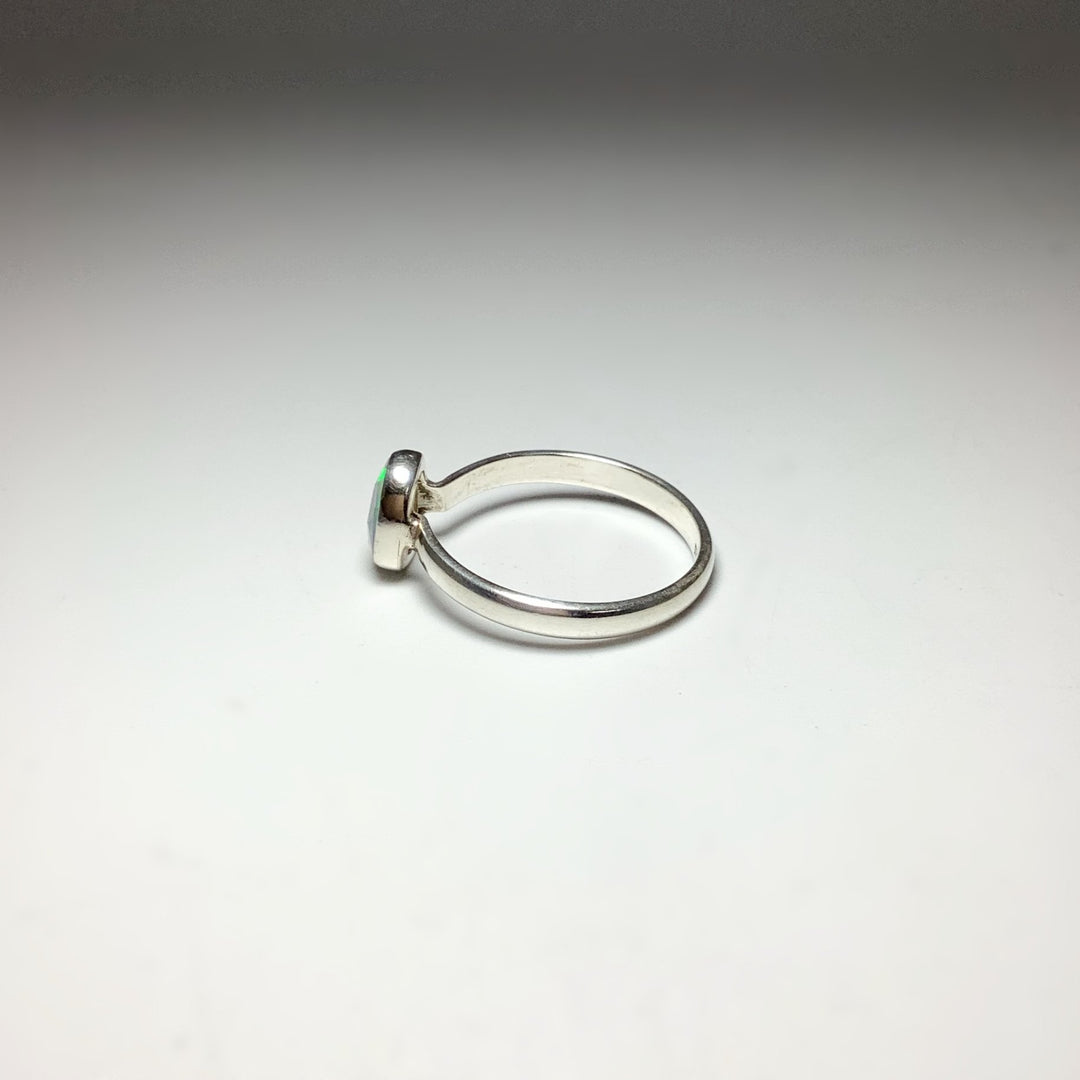 Faceted Ethiopian Fire Opal Ring - Rocks and Gems Canada