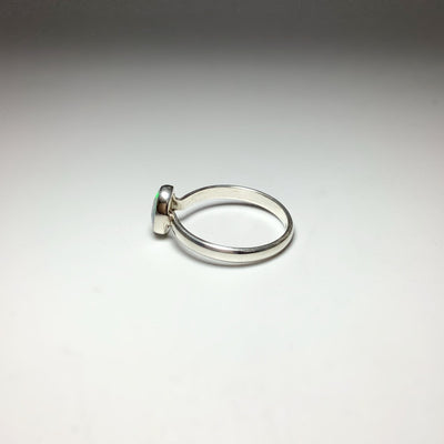 Faceted Ethiopian Fire Opal Ring