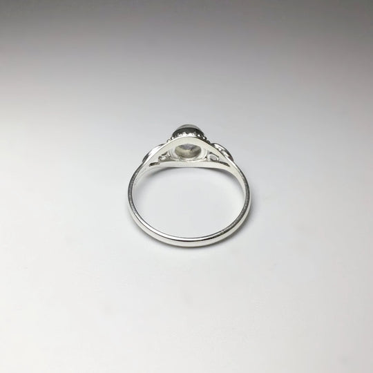 Rainbow Moonstone Ring - Rocks and Gems Canada