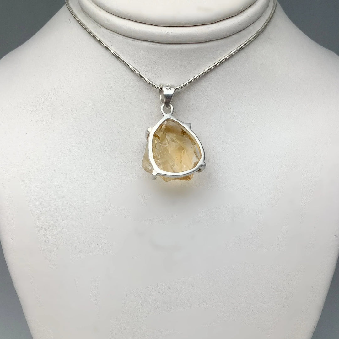 Raw Citrine Pendant - Rocks and Gems Canada