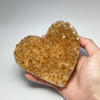 Citrine Druze Cluster Heart
