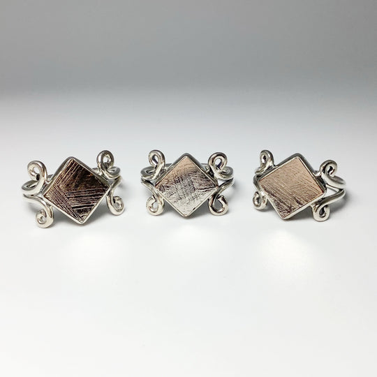 Muonionalusta Meteorite Ring - Rocks and Gems Canada