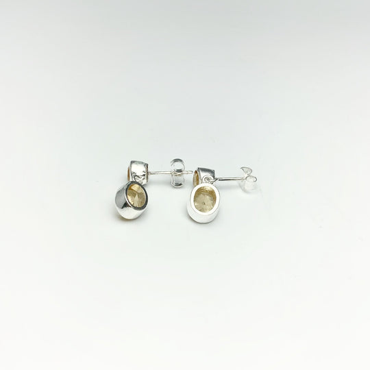Citrine Stud Earrings - Rocks and Gems Canada