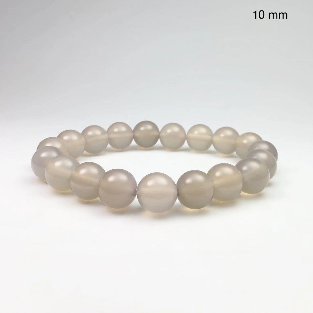 Natural Agate Beaded Bracelet - Rocks and Gems Canada