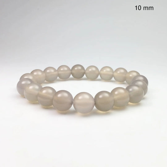 Natural Agate Beaded Bracelet - Rocks and Gems Canada
