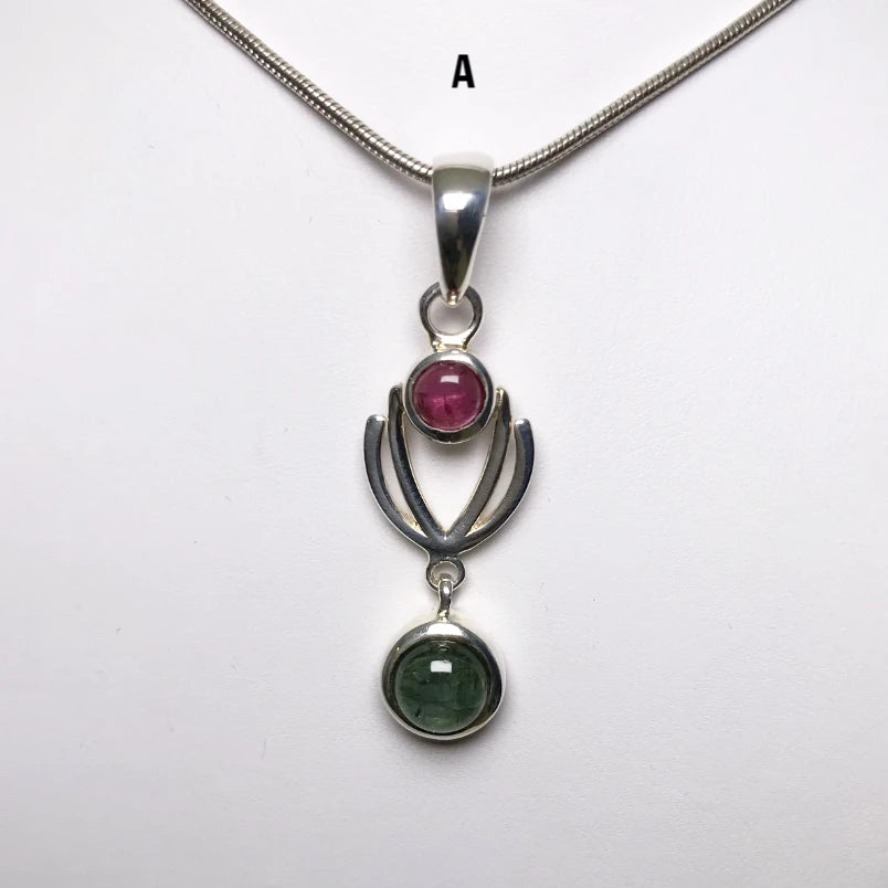 Mixed Tourmaline Pendant - Rocks and Gems Canada