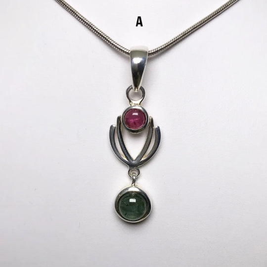 Mixed Tourmaline Pendant - Rocks and Gems Canada