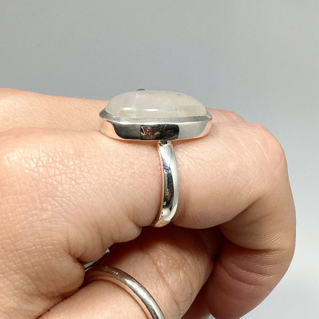 Rainbow Moonstone Ring - Rocks and Gems Canada